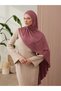 Small Practical Premium Jersey Shawl |   Color: Pomegranate Rose |   Chin Stitched |   Size: Young-Child |   Instant Hijab - 4