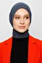 Practical Scarf Shawl with Snap Fasteners, Practical Hijab Bonnet Scarf Shawl, Snap Fastener Combed Cotton Shawl, Sports Scarf Shawl Anthracite