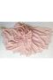 Single-Sided Plum Blossom Needlepoint Pink Color Cheesecloth Scarf Writing Headscarf Prayer Cloth