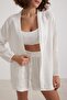 Women's Muslin Elastic Waist Stone Shorts Vvk1165
