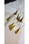5cm 8Pcs Gold Color Tassel Ranir Throw Pillow Used for Rosary - 2