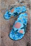 Sea Shell Detailed Non-Slip Plastic Pool Sea Bathroom Balcony Terrace Home and Street Slippers - 5