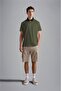 Men's Polo Collar Button Closure Short Sleeve Green Polo Collar T-Shirt24411261-089 - 3