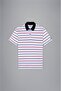 Men's Cotton Polo Collar Button Closure Short Sleeve White Polo Collar T-Shirt24411292-197 - 5