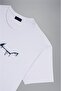 Men's Brand Logo Cotton Regular Fit Casual White T-Shirt24411052-010 - 4