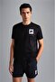 Men's Cotton Regular Fit Round Neck Black T-Shirt24411117-011