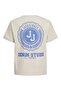 Jack Jones Jjstyd Loose Graphic Tee Ss Cneck Ln Jnr Kids Beige Tshirt 12270140-06 - 2