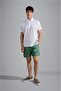 Men's Polo Collar Button Closure Short Sleeve White Polo Collar T-Shirt24411251-134 - 6