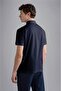 Men's Cotton Polo Collar Button Closure Short Sleeve Blue Polo Collar T-Shirt24411352-013 - 3