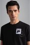 Men's Cotton Regular Fit Round Neck Black T-Shirt24411117-011 - 3