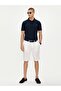 Men's Polo Collar Button Closure Short Sleeve Navy Blue Polo Collar T-Shirt24411247-013 - 2