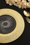 Mercan Gold Colored 6-piece Charger Set - Luxury Hard Plastic - 3