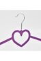 15-Piece Velvet Covered Non-Slip Clothes Hanger Purple - 7