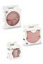 4-Piece Pink Silicone Feeding Set - Bib, Spoon, Cup with Handle and Vacuum Plate - 8