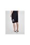 Men's Cotton Regular Fit Plain Navy Blue Shorts21411930-013 - 3