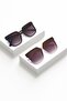 2-Piece Square Selin Black Women's Special Offer Set Sunglasses