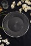Inci 6-piece Silver Color Charger Set - Luxury Hard Plastic