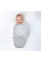 Baby Cotton Swaddle, 0-4 Months, Grey - 2