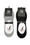 Men's Bamboo Sneakers Ballet Flats 6-Pack Socks (BLACK X3-GRAY-NAVY-WHITE) 14173z033 Multi