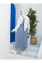 Women's Blue Dress Denim Salopet - 6