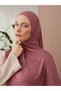 Small Practical Premium Jersey Shawl |   Color: Pomegranate Rose |   Chin Stitched |   Size: Young-Child |   Instant Hijab - 3