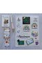 Teacher's Day Sticker and Card Set - 12 Stickers and 30 Thank You Note Cards