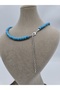 Turquoise / Turquoise Natural Stone Necklace 6 mm - 3