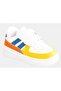 Daily Unisex Children's Striped White Lightweight Velcro Sneakers Comfortable Sneakers