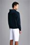 Men's Long Sleeve Zippered Navy Blue Sweatshirt with Brand Logo24411878-013 - 3