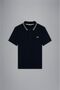 Men's Cotton Polo Collar Button Closure Short Sleeve Navy Blue Polo Collar T-shirt24411286-013 - 5