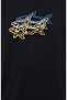 Men's Cotton Regular Fit Round Neck Black1 T-Shirt24411041-013 - 4
