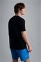 Men's Cotton Regular Fit Round Neck Black T-Shirt24411041-011 - 2