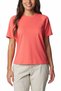 Red Cotton Summer T-Shirt - Brand Logo, Daily Use,2072541-608
