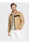 Men's Logo Zipper Closure Pocket Winter Brown Jacket50464308-260
