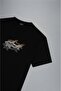 Men's Cotton Regular Fit Round Neck Black T-Shirt24411041-011 - 4