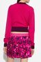 Women's Logo Casual Long Sleeve Pink Sweater 75HAFM21 CM01A-455 - 4