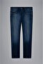 Men's Denim Fabric Regular Waist Straight Model Blue Jeans24414100-002 - 5