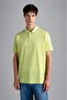 Men's Cotton Polo Collar Button Closure Short Sleeve Light Green Polo Collar T-Shirt24411262-425