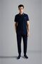Men's Cotton Polo Collar Button Closure Short Sleeve Navy Blue Polo Collar T-shirt24411286-013 - 6