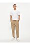 Men's Polo Collar Button Closure Short Sleeve White Polo Collar T-Shirt24411247-010 - 2