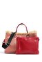 Women's Logo Buckle Adjustable Strap Red Shoulder Bag Y3d165 Y398e-88027