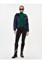 Women's Hooded Zipper Closure Long Sleeve Navy Blue Coat DW0DW17242-C1G
