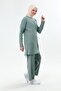 Women's Cagla Hair Braided Pants & Tunic Double Set 4278 - 3