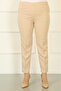 Women's Mink Elastic Waist Dumbbell Fabric Plus Size Trousers
