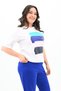 Women's Large Size Print Detailed Tracksuit Set 3695-23 - 4