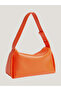 Orange Leather Bag - Zippered, Daily Use, K60K with Logo611341-SA3 - 2