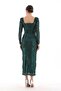 Square Neck Sequined Evening Dress - 6