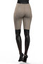 Milky Brown Melange Women's Knee-Leggings - Cotton 4241 - 5