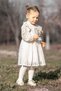 Baby Girl Dress Girls' Dress Birthday Party Wedding Dress Long Sleeve Lined Ruched Baby Giyi - 5