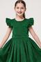 Girl's Shimmering Green Dress - 5